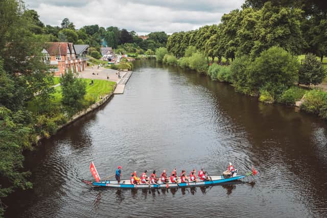 The dragon boats return to the River Severn this weekend