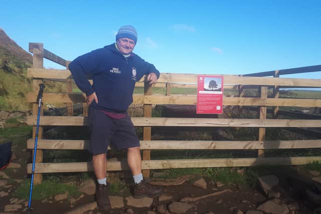Rob McBride at the Sycamore Gap. Picture: Rob McBride