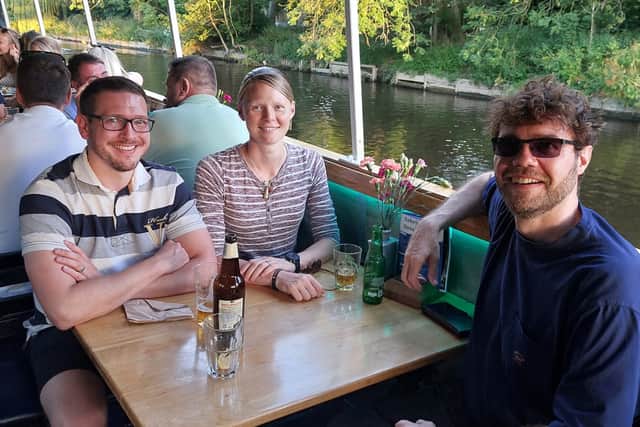 Benjamin Botfield, Matt Beaumont-Perry, and Laura Beaumont-Perry