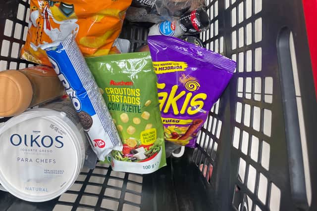 Liam's supermarket haul