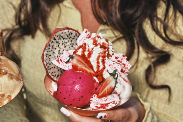 Dragon Fruit & Wild Strawberry Sundae. Photo: Zizzi