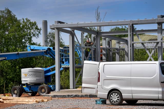 Steel going up for the new McDonalds on Chartwell Business Park