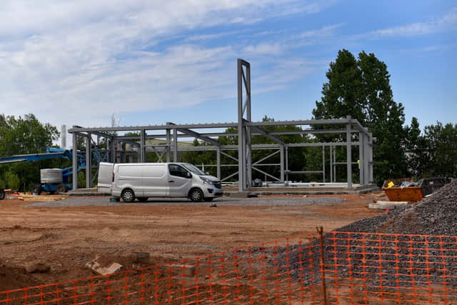 Steel going up for the new McDonalds on Chartwell Business Park