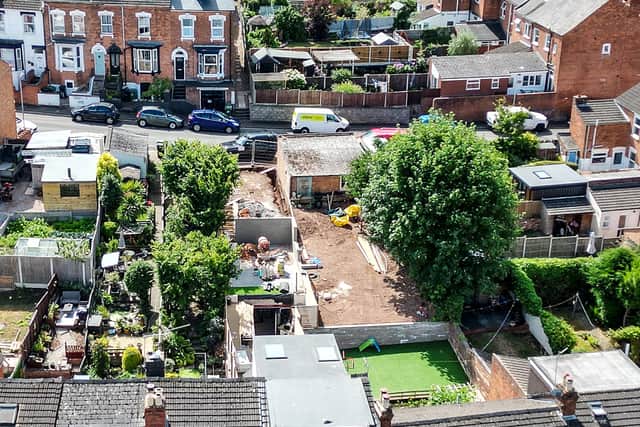 Aerial image of the dormer at a house in Wylds Lane, Worcester.