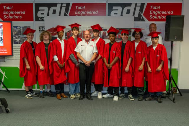Founder Alan Lusty with pre-apprentices