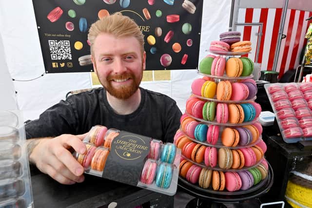 George Evans from The Shropshire Macaron at the Wrekin Eatin' food festival