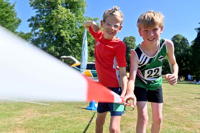 Ted, eight, and Seb Nash, 11, from Telford