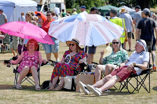 Relaxing in the sun at the Wrekin Eatin' festival