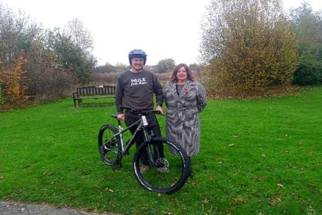 Theodore Merchant and Olly Rose, who launched the petition to bring a skateboard/pump track facility to Oswestry. Picture supplied by Olly Rose