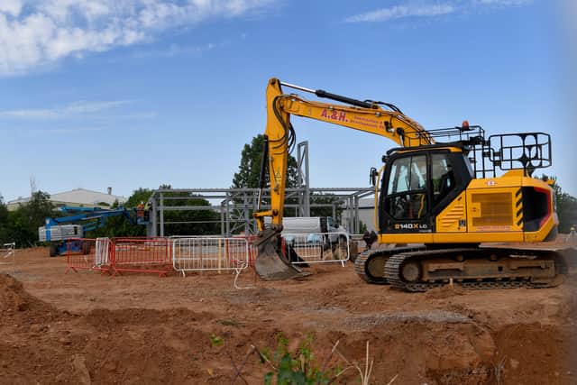 Steel going up for the new McDonalds in Bridgnorth off Stourbridge Road