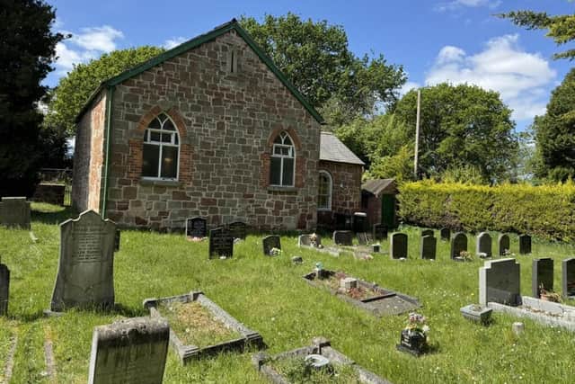 Knockin Heath Methodist Chapel near Oswestry will go under the hammer next month. Picture: Halls Estate Agents/Rightmove