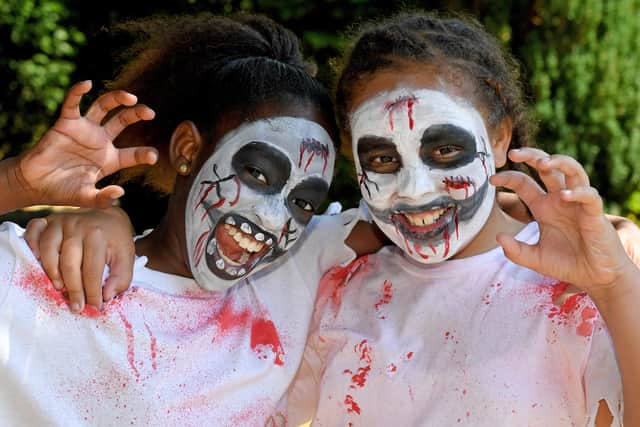 Ashanti Ageyeman and Zuwayna Fosumensah, both aged 9, from Connection Dance