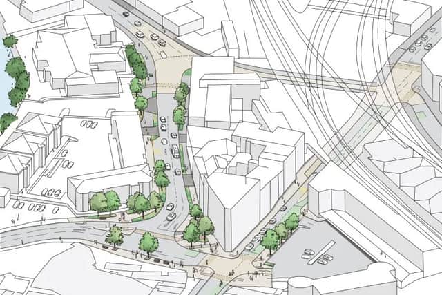 How Shrewsbury station gyratory will look after the works. Picture: Shropshire Council
