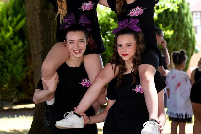 Trish Kot, Lana Webster, Freya Paterson and Grace Paterson from Cheer Unleashed showed of their skills at the carnival