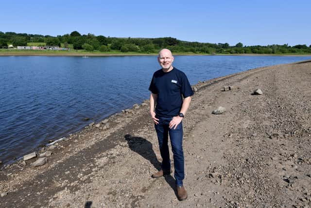 Water Resources Planning Lead at Severn Trent, Doug Clarke at Tittesworth Reservoir in Staffordshire