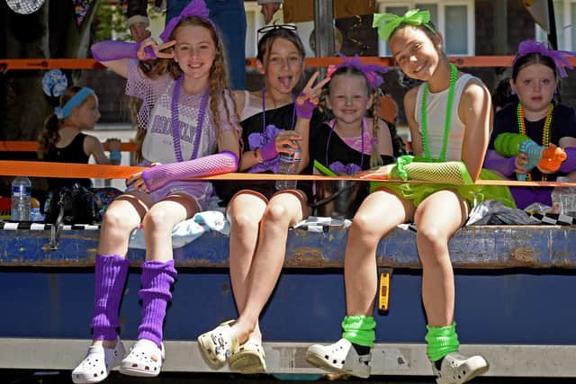 Youngster were all smiles at Shifnal Carnival