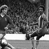 Former Albion keeper Tony Godden, centre, has died. He is pictured with former team-mates Ally Robertson, left, and Brendon Batson