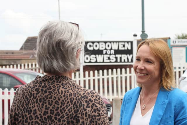 Helen Morgan at Gobowen Railway Station