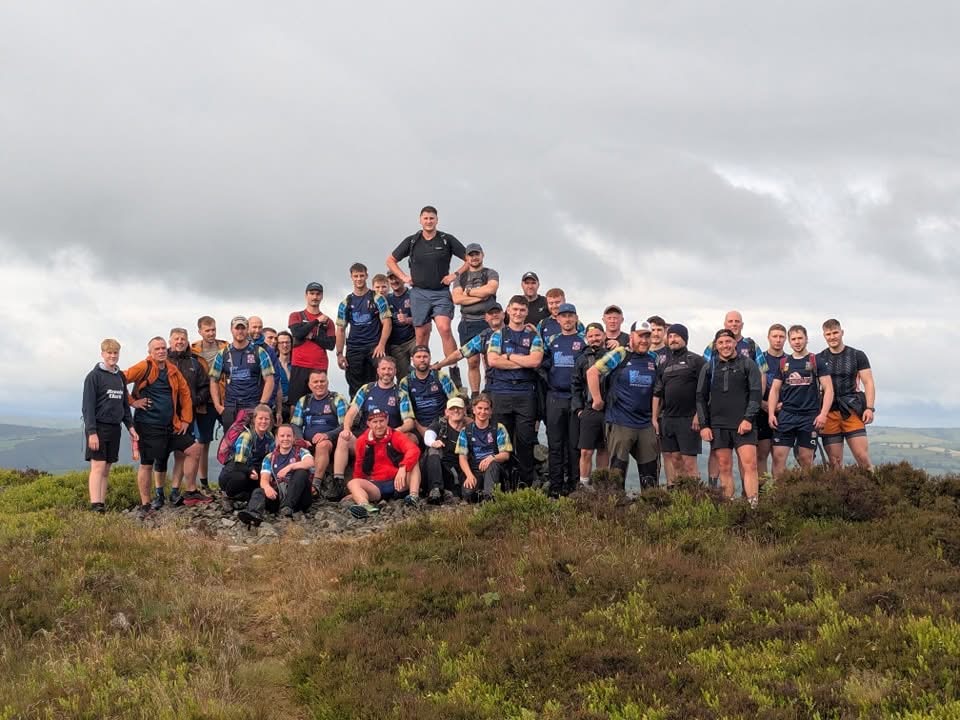 Shrewsbury Rugby Club complete Shropshire 9 Peaks Challenge!