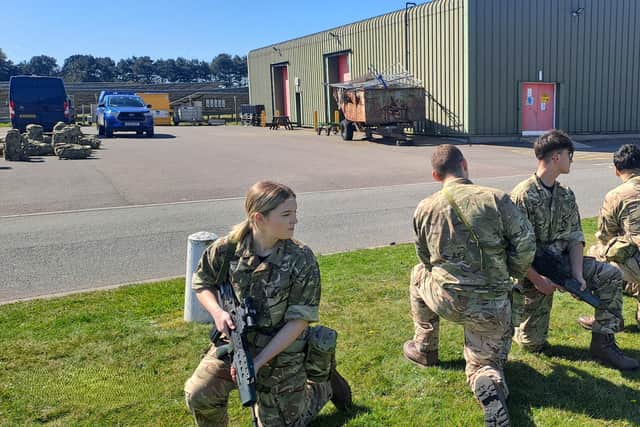 Telford College students visit military training base