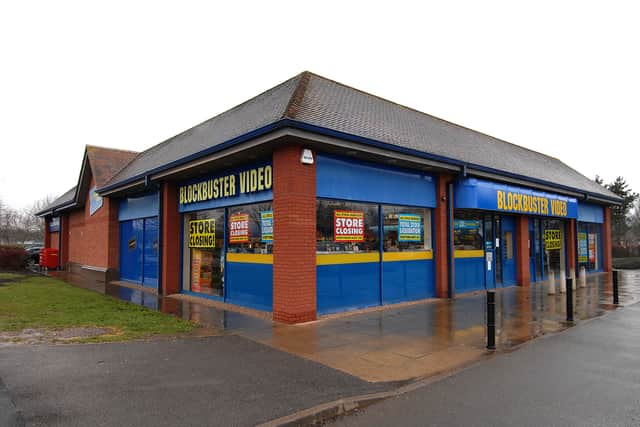 Blockbuster in Meole Brace Retail Park, Shrewsbury. 