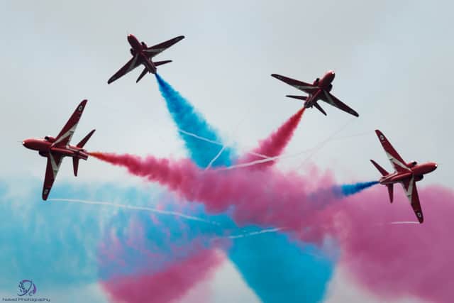 Neil Brownlee's stunning picture of the Red Arrows at the Cosford air show