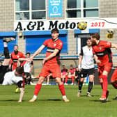 Matty Stenson's spectacular 26th goal of the season gave AFC Telford United the lead against Spalding United in April (Picture: Kieren Griffin Photography)