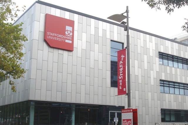 Staffordshire University enjoyed a rise of two places nationally