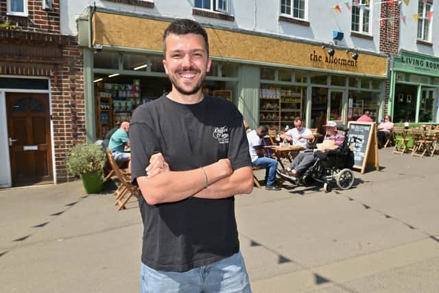 Sam Jewell of The Allotment in Coleham, Shrewsbury. Photo: Steve Leath