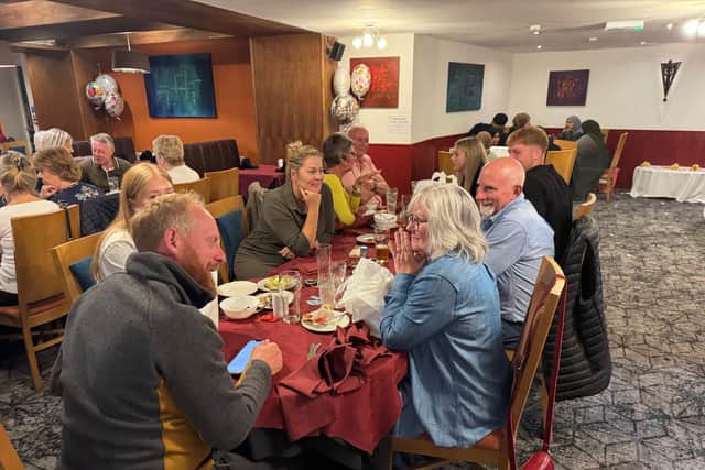 The packed restaurant on Tuesday