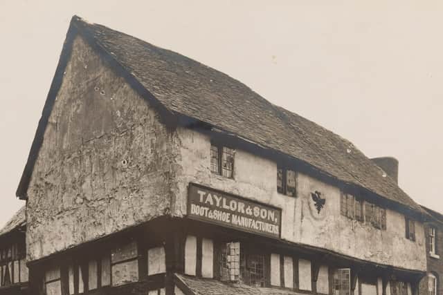 Llwyd Mansion in 1875 after first conversion into a shop