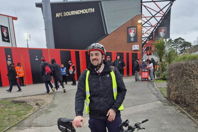 Stuart Bull at AFC Bournemouth's Vitality Stadium. 