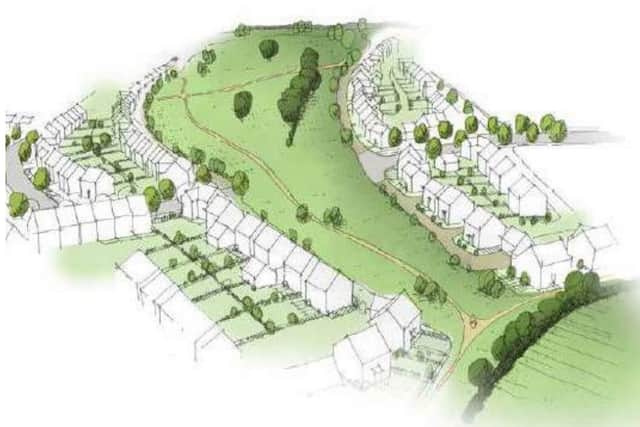 An artist's impression of Central Park, a large area of green space being planned in Priorslee, Telford. Picture: Miller Homes