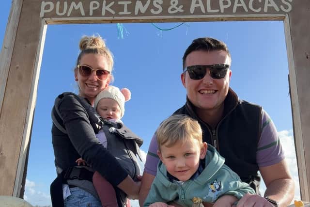 Councillor Dan Thomas with his wife Sara and children Eric and Penelope. Picture submitted by Cllr Thomas