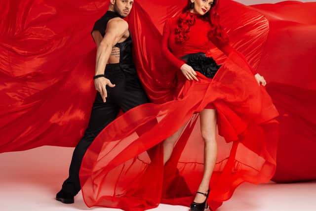 Vito Coppola and Dianne Buswell. Photo: Red Hot and Ready - Burn The Floor