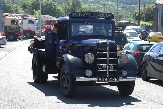 Tommy Williams in his Bedford in Llandeilo. Picture: E A Bates. 