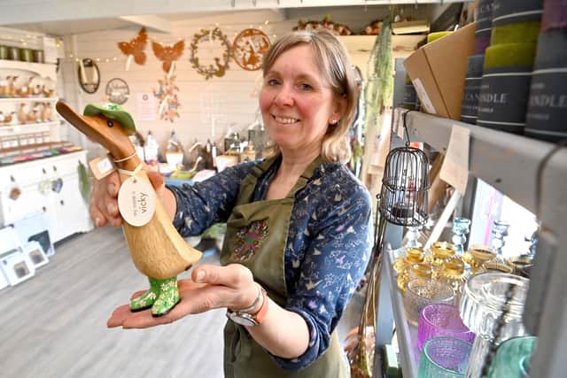 Claire Skinner in the home and gift section