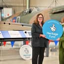 The Big Lift Off event will mark the launch of the museum’s new fundraising appeal that will help raise the final funds needed for the redevelopment project. 
Pictured left to right: Eilish McGuinness (Chief of the NL Heritage Fund), Maggie Appleton (RAF Museum CEO).