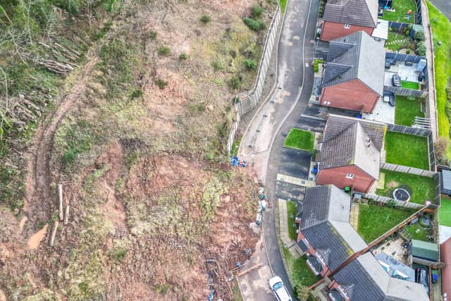 Residents in Haden Cross Drive in Cradley Heath are worried they could lose their homes because of a landslip.