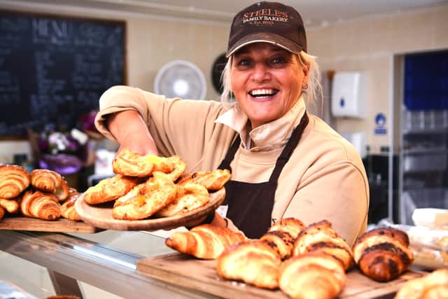Team member Mandy James at Steeles Bakery in Church Stretton on Thursday, May 8, 2025