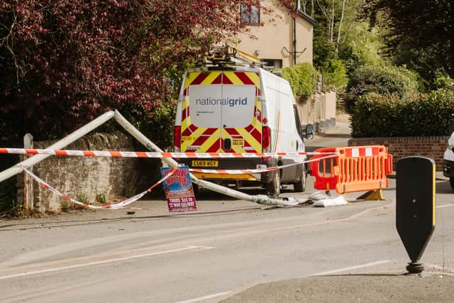 The HGV caused damage along Lower Galdeford before ploughing into the Ludlow Youth Centre