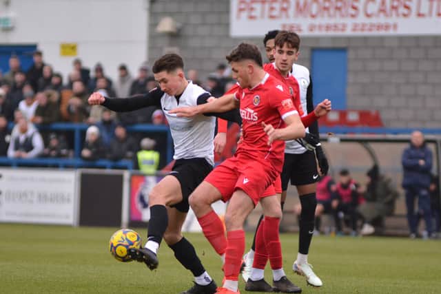 AFC Telford United midfielder Max Brogan (Picture: Mike Sheridan)