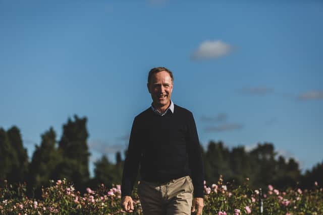 Shropshire-based 28-time RHS Gold Medal winner David Austin Roses is making its highly anticipated return to the RHS Chelsea Flower Show 2025. Pictured is David J. C. Austin, chairman at David Austin Roses.