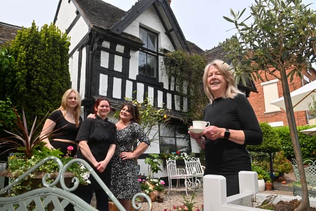 Owner Jackie Walsh with staff, Michelle Nicholls, Cailin Nolan and Helen Perraton. Photo: Steve Leath