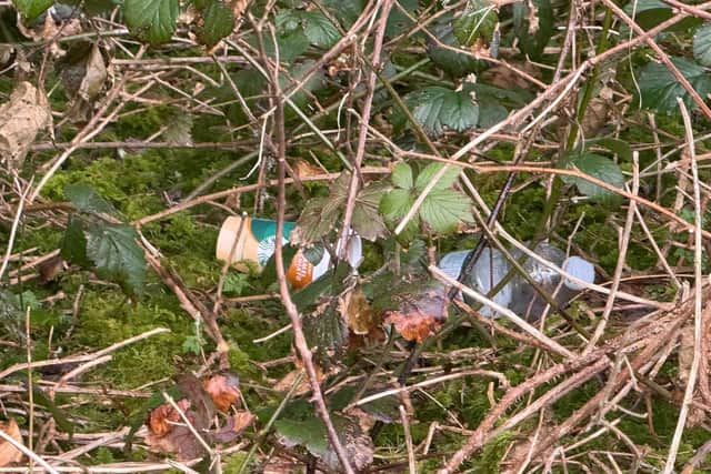Litter left at Hafren Forest. Picture: Mat Edwards