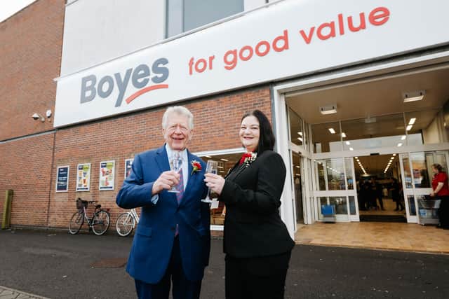Andrew Boyes and store manager Ellie Carr