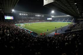 Fans watch on during England under 21s clash with Portugal at The Hawthorns (Photo by Adam Fradgley/West Bromwich Albion FC via Getty Images)