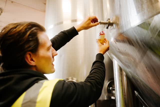 The Green Dragon lager is one of the favourites at the brewery