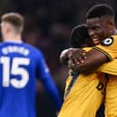 Marshall Munetsi scored his first Wolves goal in a recent 1-1 draw against Everton. (Photo by Gareth Copley/Getty Images)