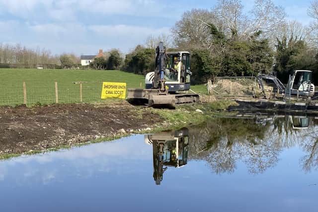 Volunteers continue to work hard to restore the Montgomery Canal.